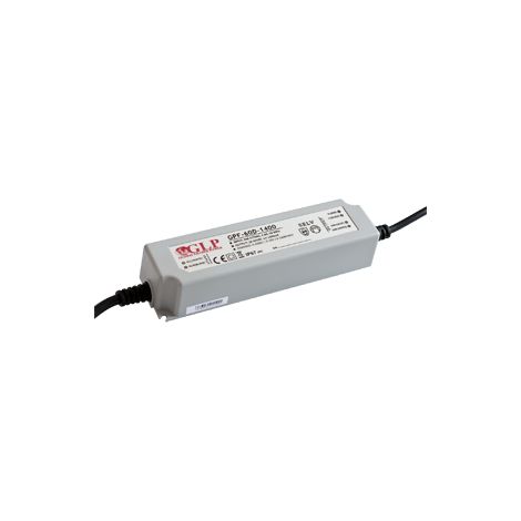 GPF-60D-1400: Schaltnetzteil 60 W 1400 mA/22–42 V DC, Schutzart IP67, 3-in-1-Dimmfunktion