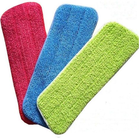 Housses de nettoyage de rechange, housses de rechange en microfibre en 3 pièces pour balais à franges pulvérisateurs/nettoyeurs vapeur, housses de nettoyage de rechange en 3 pièces pour balais à frang