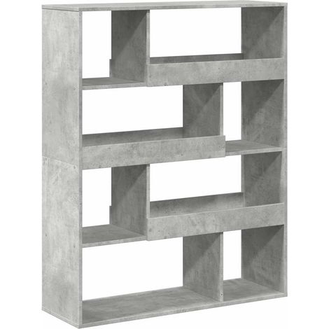 Maison Exclusive - Bücherregal Betongrau 100x33x125,5 cm Holzwerk
