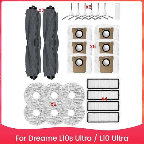 Filtre pour aspirateur brosse pour aspirateur Filtre de brosse pour aspirateur filtre de L10s Ultra / L10 Ultra Aspirateur Main Side Brosse HEPA Filtre Sac à poussière Accessoires (1/5)