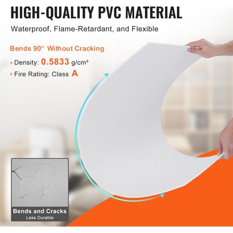Dalles de Plafond Mousse PVC - Lot de 10 Tuiles de Plafond (1/5)