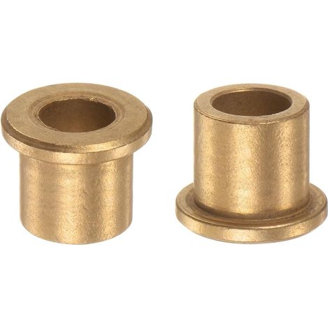 Bague à Bride en Bronze - Lot de 2 - Auto-lubrifiante - Alésage 12mm pour Machines Industrielles - Réduction Frottement (1/5)