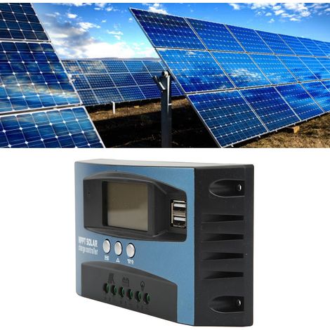 Contrôleur de charge solaire photovoltaïque adaptatif 50 A avec affichage LCD du courant (1/5)