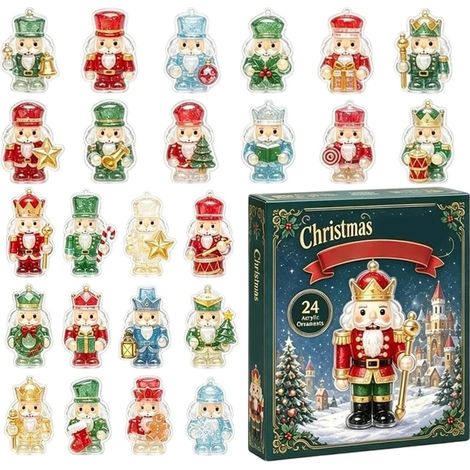 Calendario dell'Avvento di Natale con Schiaccianoci 2D - Piatto festivo di Natale (1/5)
