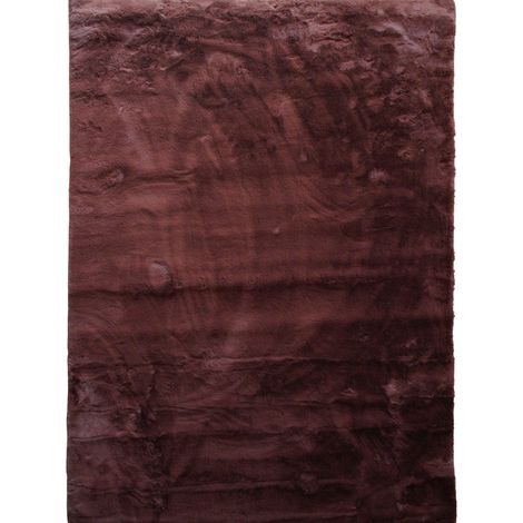SIBERIE - Tapis imitation fourrure extra-doux marron 160x220 (1/5)