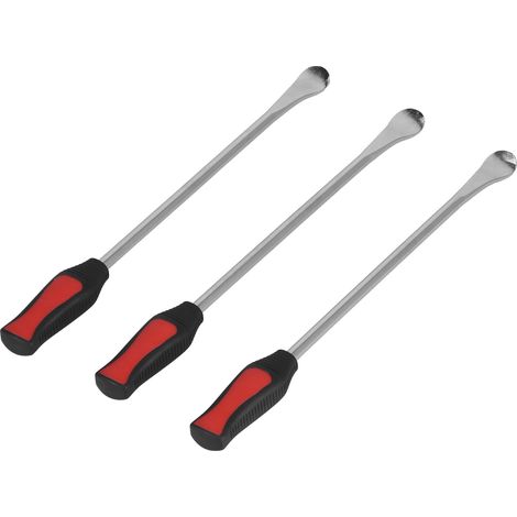 3 Pces Démonte-pneus Leviers en Acier pour Pneus, Outil de Montage pour Engins de Chantier, Kit de Changement de Pneus, 3 Tailles (1/5)