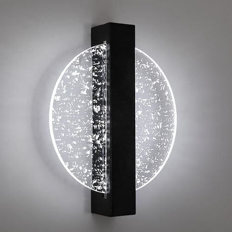 Applique murale LED d'intérieur, applique murale LED ronde 6W, applique murale décorative de style minimaliste, température de couleur 6500K, 25cm (1/5)