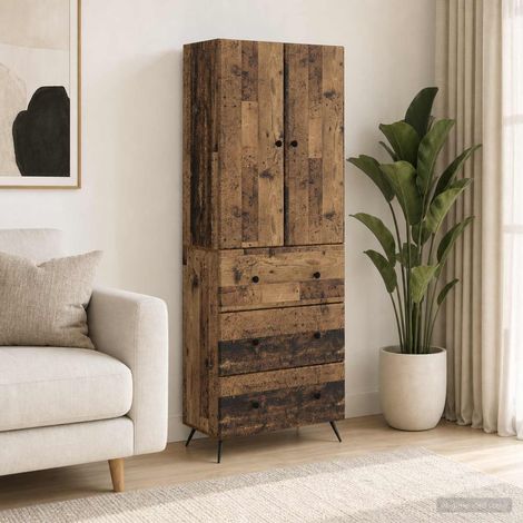 vidaXL Ensemble de Meubles 2 pcs Bois ancien 66 x 34,5 x 90 cm (1/5)