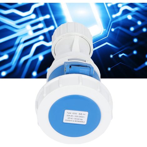 Wasserdichter und staubdichter Industrie-Luftfahrt-Stecker, 32 A, IP67 (1/5)