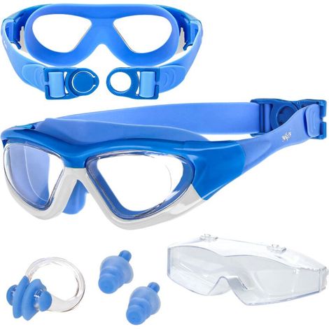 Occhialini da nuoto per bambini per la piscina, antiappannamento - blu OK02