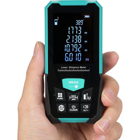 Télémètre laser pro D3-120 120m laser mesure distance intérieure extérieure mode surface volume Pythagore continu mémoire 50 données écran 2.4" IP54 (1/5)