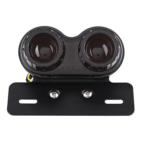 Feu Arrière de Moto LED Feu Stop Lampe de Frein Indicateur Clignotant Rouge avec Support pour plaque d'immatriculation (1/5)