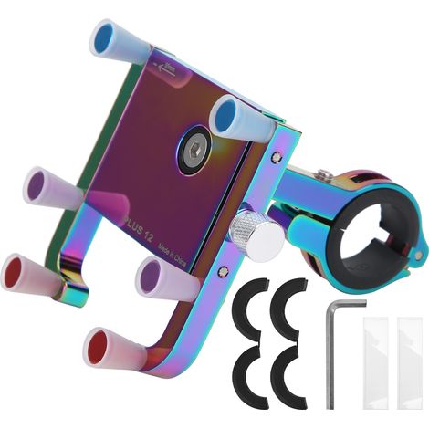 Support de téléphone en alliage d'aluminium pour vélo et trottinette - Support de navigation mobile (1/5)