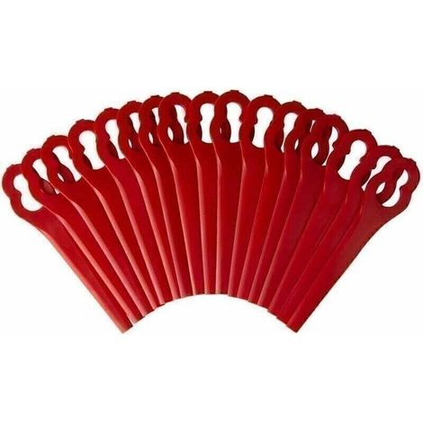Accessoire pour coupe-bordure,100Pcs PA6 Lames pour Coupe-Bordures Einhell GE-CT 18 Li, GC-CT 18/24 Li, BG-CT 18 Li, RG-CT 18 Li,Lames de Rechange Plastique pour Einhell sans Fil (1/5)