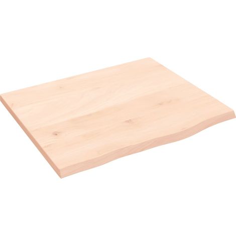 Maison Exclusive - Piano Bagno 60x50x2 cm in Legno Massello Non Trattato