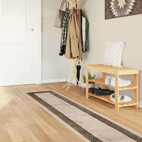 vidaXL Coureur de Tapis MARSA Noir 50 x 350 cm Polyester et PVC