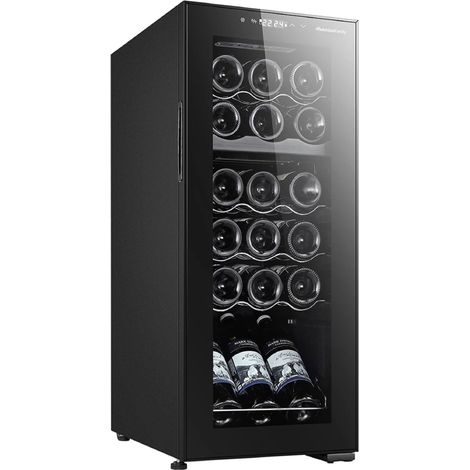 Weinkühlschrank für 18 Flaschen mit Doppeltemperatur, Kompressor und UV-Schutzglas VERMENTINO 18 C DUAL