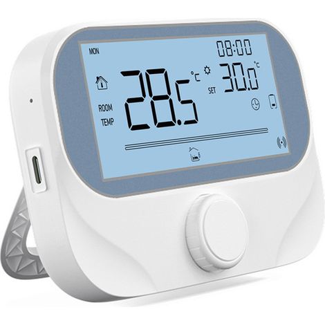 Thermostat de chaudière RF avec WiFi Tuya, Thermostat sans fil pour chauffage central, Compatible avec pompe de circulation et actionneurs (1/3)