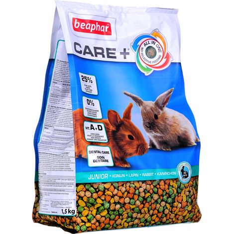 Beaphar Care+ Junior Rabbit Estruso cibo per conigli, 1,5 kg (1/3)