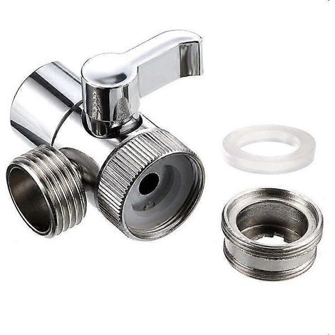 Wasserhahnadapter, Küchenspülenverteiler, Umstellventil, Wasserhahnanschluss für WC, Bidet, Dusche, Küchenzubehör (1/5)
