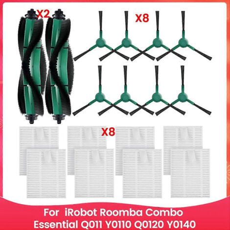Kit d'accessoires pour aspirateur robot iRobot Roomba Combo Essential Series Q011, Y0110, Q0120, Y0140