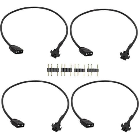 4 RGB-Verlängerungskabel für RGB-Lüfter, PC-LED-Streifen