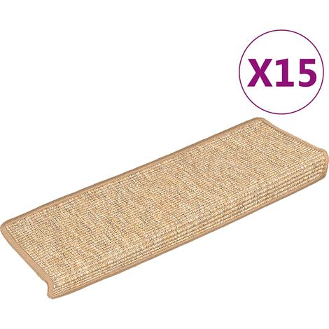 Maison Exclusive - Stufenmatten 15 Stk. 65x21x4 cm Hellbraun Rech