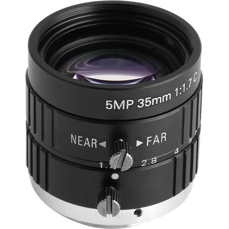 35-mm-5-MP-CCTV-Sicherheitskameraobjektiv, manuelle Blende 2/3, C-Mount (1/5)