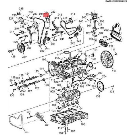 12635447 12608580 12680750 9-4201S 9-4201SX Timing Chain Kit (1/5)