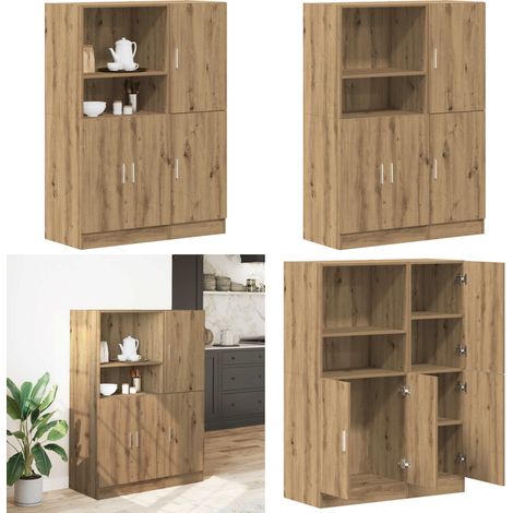 Ensemble d'armoires de cuisine 2 pcs chêne artisanal - Meuble de cuisine - Étagères (1/5)
