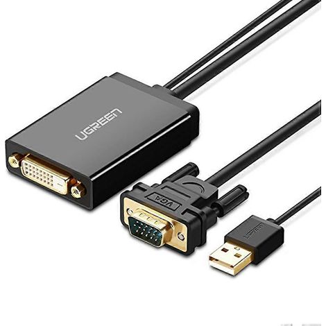 Câble adaptateur VGA vers DVI (24+1) mâle vers femelle MM119 (1/4)
