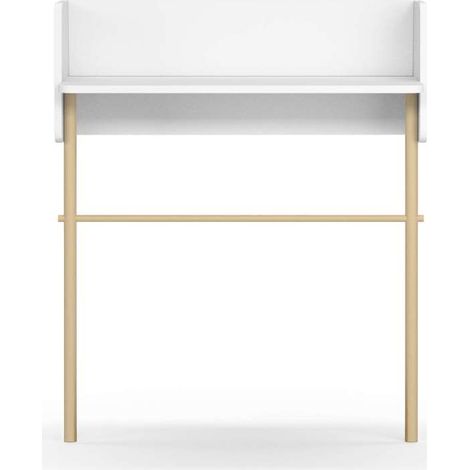Recibidor modelo 789 acabado blanco/natural, 97 cm (alto) x 80 cm (ancho) x 30 cm (prof.) (1/3)