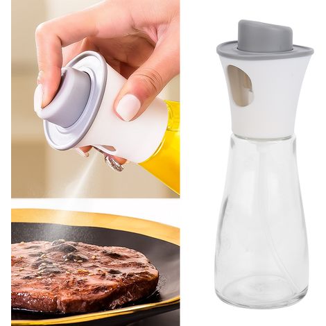 Sprühflasche für Speiseöl, Glassprühflasche, Olivenöl-Sprühflasche zum Kochen, Ölspenderflasche für Würzmittel, Sojasaucenglas, Essig-Sprühflasche, zum Aufstecken (1/5)