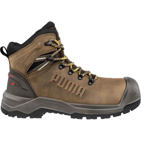 Puma Iron HD Brown Mid S3 Sicherheitsschuhe - 41 EU - Braun