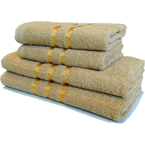 Ensemble 3 Serviettes 50 x 90 cm - Beige