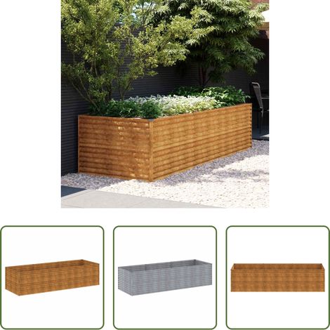 Gartengestaltung - Hochbeet 290x100x69 cm Cortenstahl (1/5)