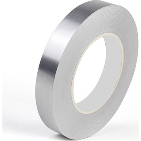 Folienband 20 mm x 50 Meter, gebürstetes Silber, dekoratives Klebeband, Spiegelklebeband für Akzentwanddetails, grafische Kunst, Bootsverkleidungswände