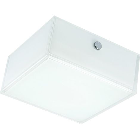 Applique et plafonnier LED LEDVANCE, éclairage pour applications intérieures, blanc chaud, 110,0 mm x 110,0 mm x 51,0 mm, Lunive Quadro