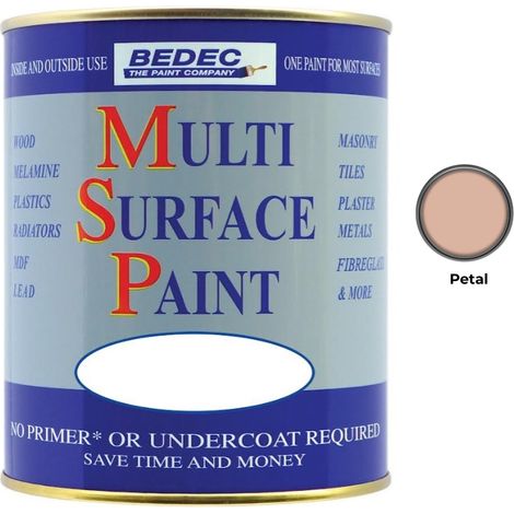 Bedec Multi Surface Paint - Satin - Petal - 750ml