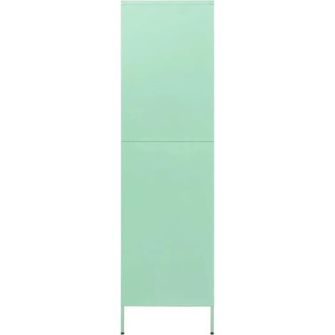 vidaXL Kleiderschrank Mintgrün 90x50x180 cm Stahl