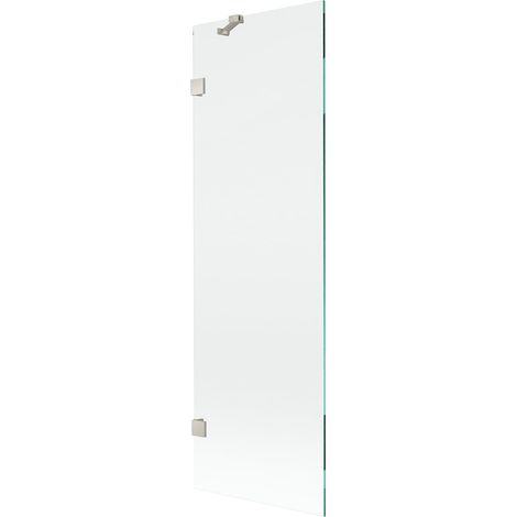 Mexen Lunar mampara de baño de 1 hoja 60 x 150 cm, transparente, níquel cepillado - 897-060-000-97-00 (1/5)