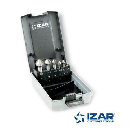fraises à noyer 90° (coffret 6) Izar HSSE 5%co queue cylindrique