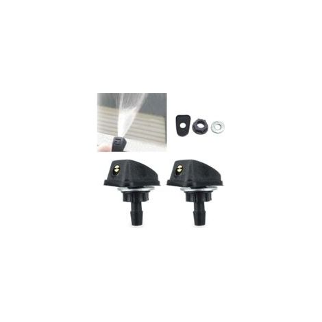 ugelli per tergicristalli per auto, testina di spruzzo da 0,31", kit di ricambio per ventola regolabile a foro singolo, universale per la maggior parte di auto e camion (nero) (1/4)