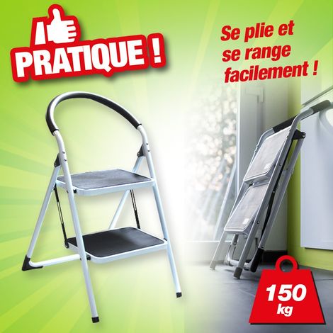 Chaise/Escabeau Acier 2 marches (1/2)