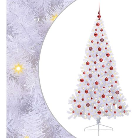 Künstlicher Weihnachtsbaum Weiß 180 cm PVC und Stahl vidaXL (1/5)