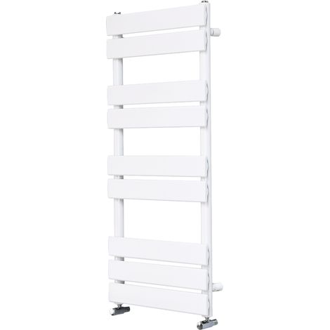 Bathroom Flat Panel Heated Towel Rail Radiator Central Heating 1000x450mm White