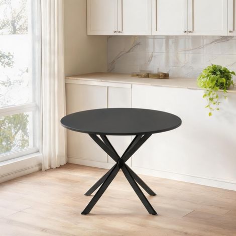 Table basse en fer panneau de particules 120 x 120 x 78 cm (1/5)