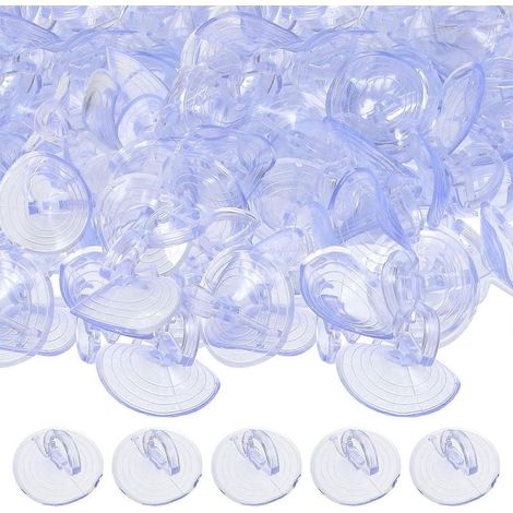 Packung mit 100 Saugnäpfen für Windschutzscheiben-Sonnenblenden (3,5 cm). – 3,50 x 3,50 x 3,00 cm (1/4)