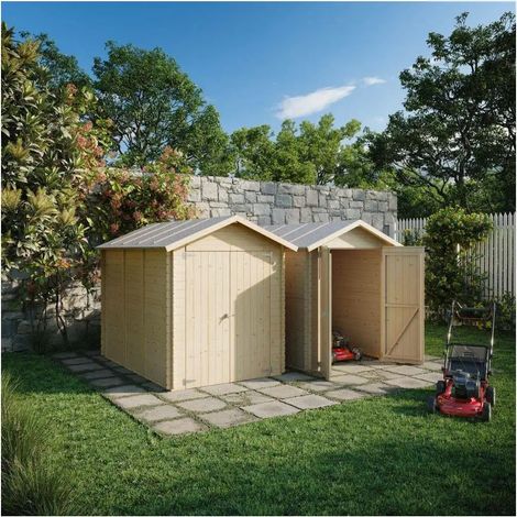 Casetta in legno Per Pallet e Bancali Fidan con porta doppia 178x273 cm (1/5)