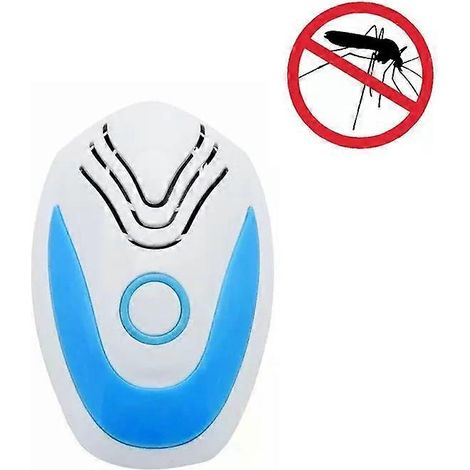 Répulsif anti-moustiques à ultrasons - Prise multifonctionnelle, bleu clair (1/5)